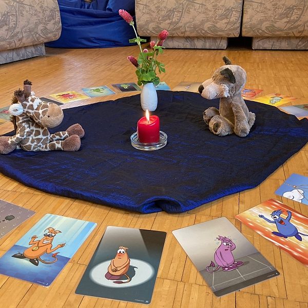 Seminarraum mit gestaltetem Zentrum